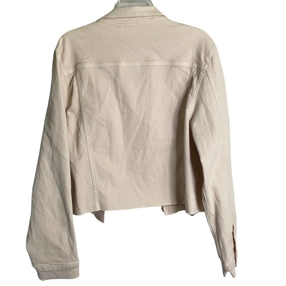 Rebel Wilson Raw Hem Cropped Jacket 1X - Picture 4 of 8